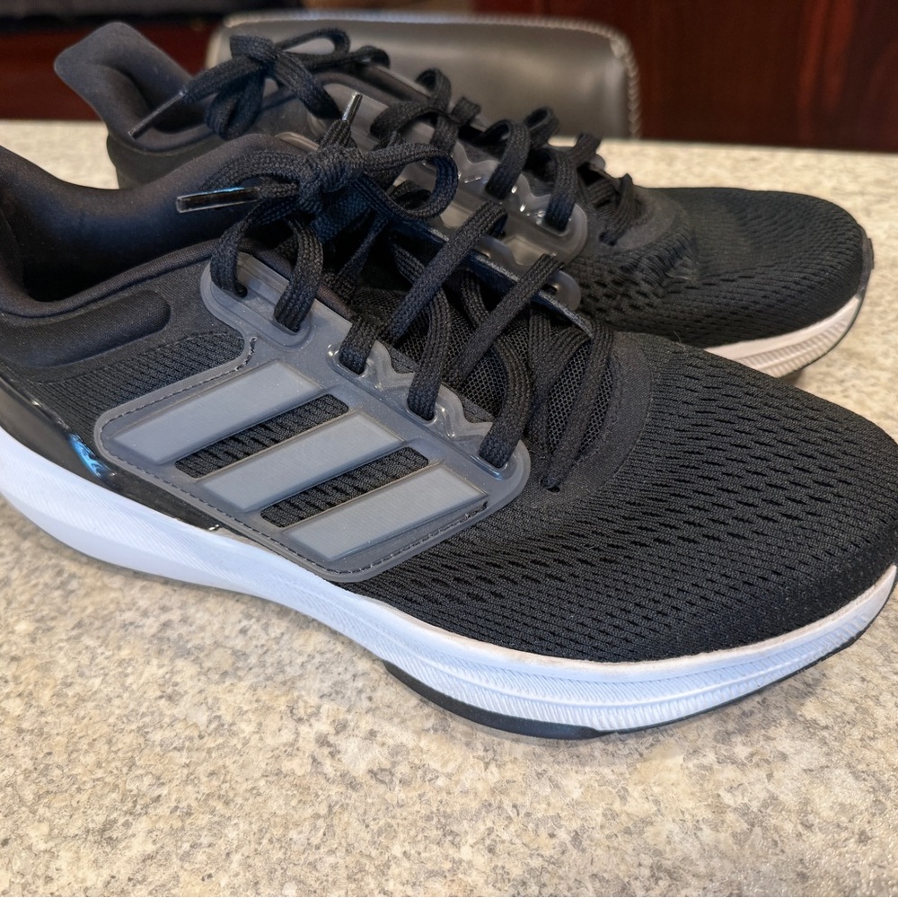 Adidas Black and Gray Athletic Sneakers